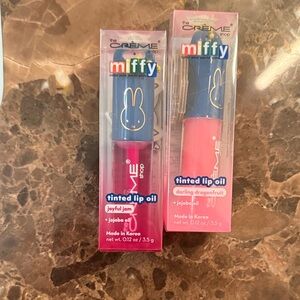 The Crème Shop Miffy Tinted Lip Oil Set - Joyful Jam & Darling Dragonfruit